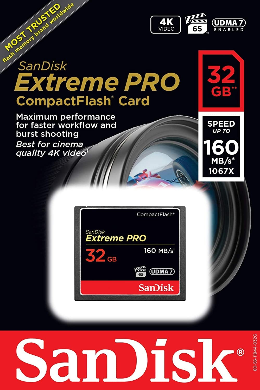 NNEDSZ  Extreme Pro CFXP 32GB CompactFlash 160MB/s (SDCFXPS-032G)